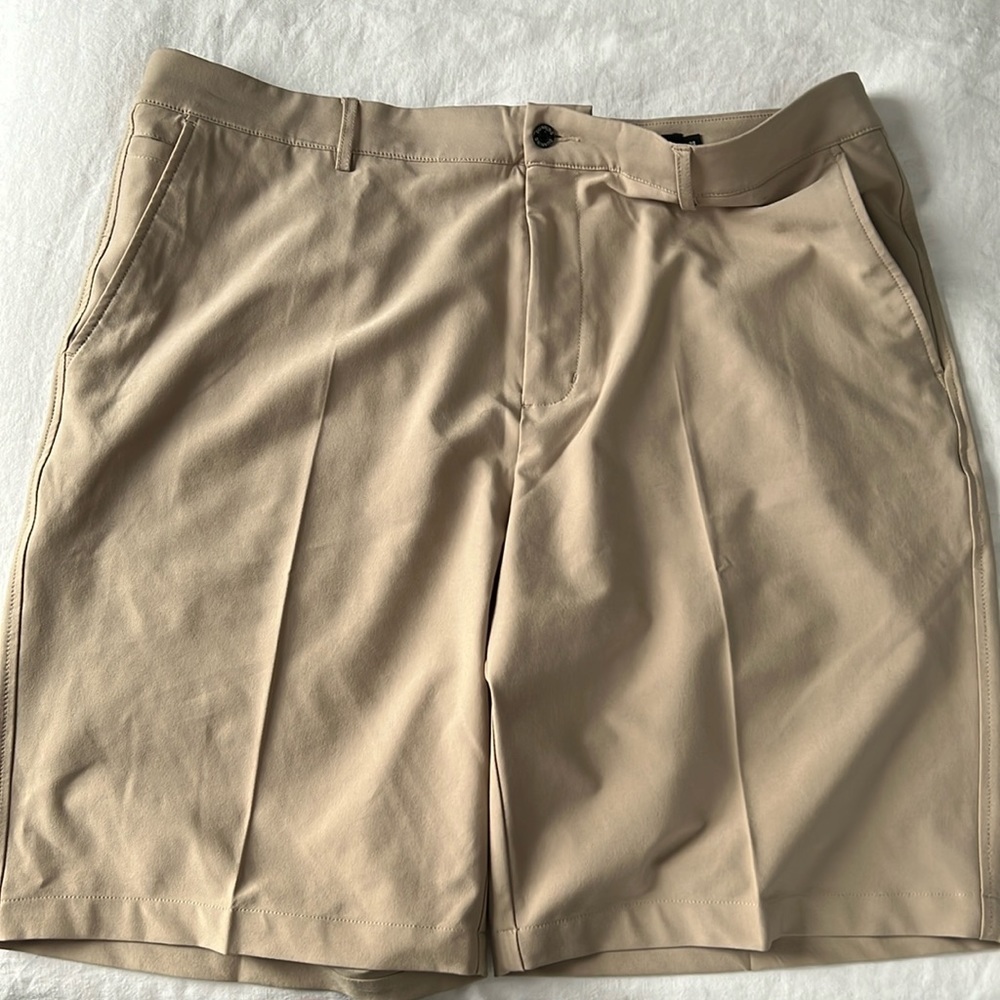 Dunning Golf Shorts Mens 38 Brown 9" Inseam Stretch Quickdry Performance Casual